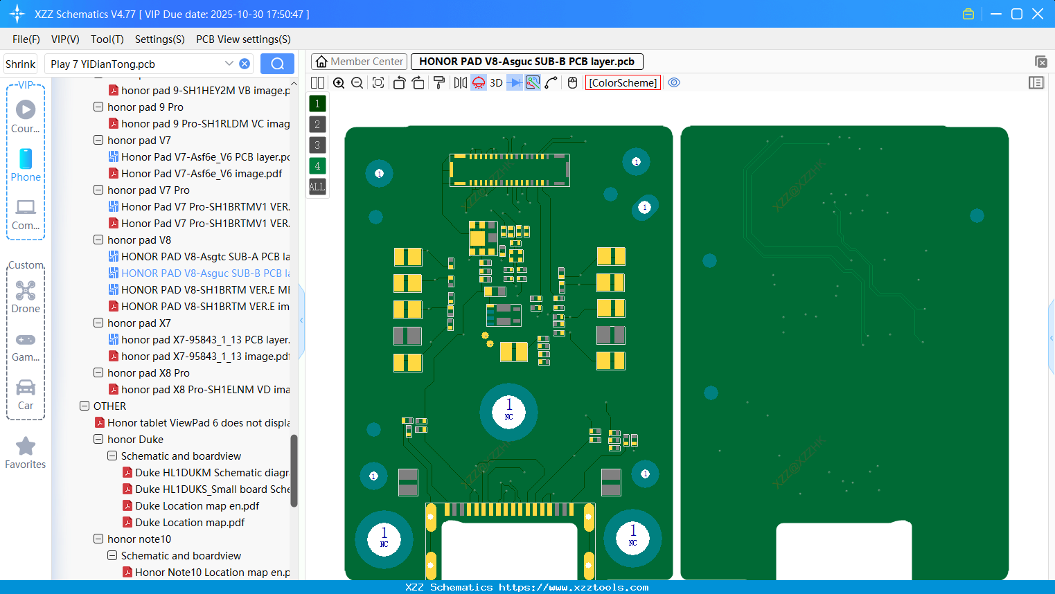 HONOR PAD V8-Asguc SUB-B PCB Layer